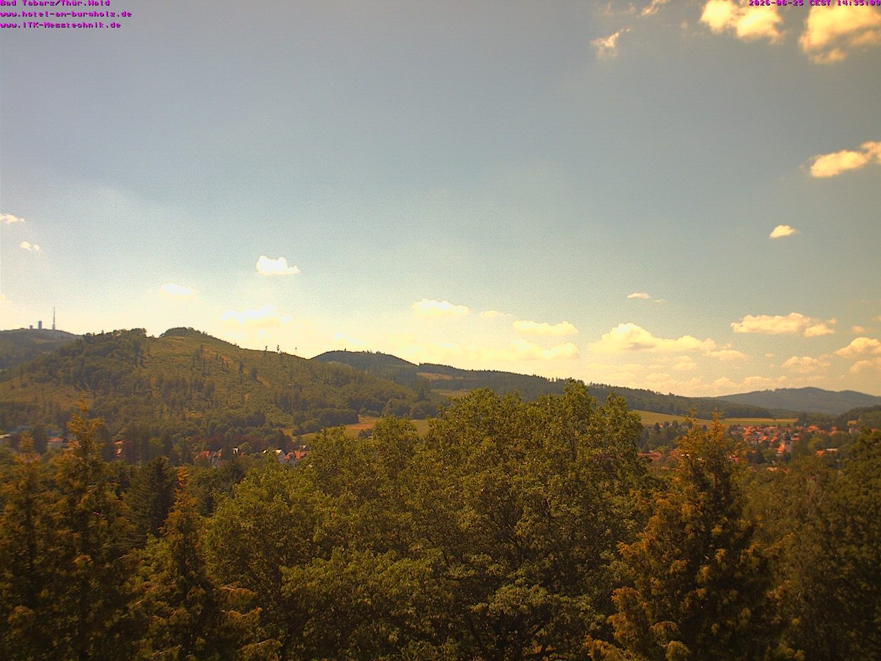 Archived image Webcam Thuringian Forest, Tabarz