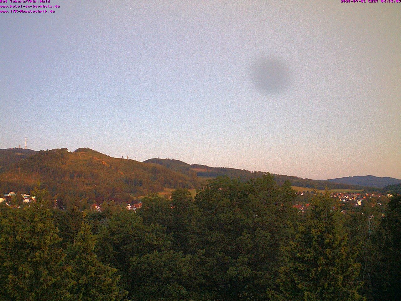 Archived image Webcam Thuringian Forest, Tabarz