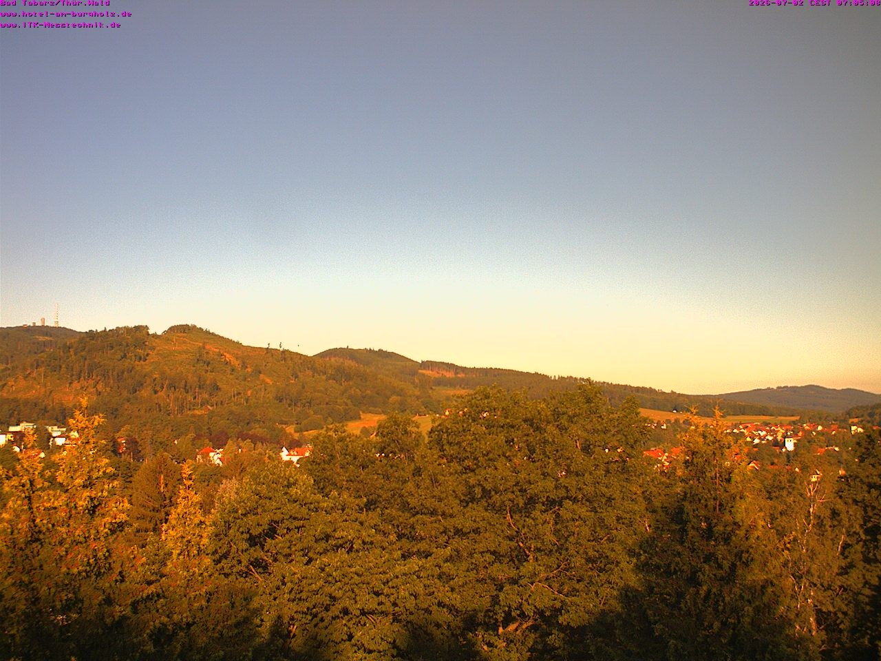 Archived image Webcam Thuringian Forest, Tabarz
