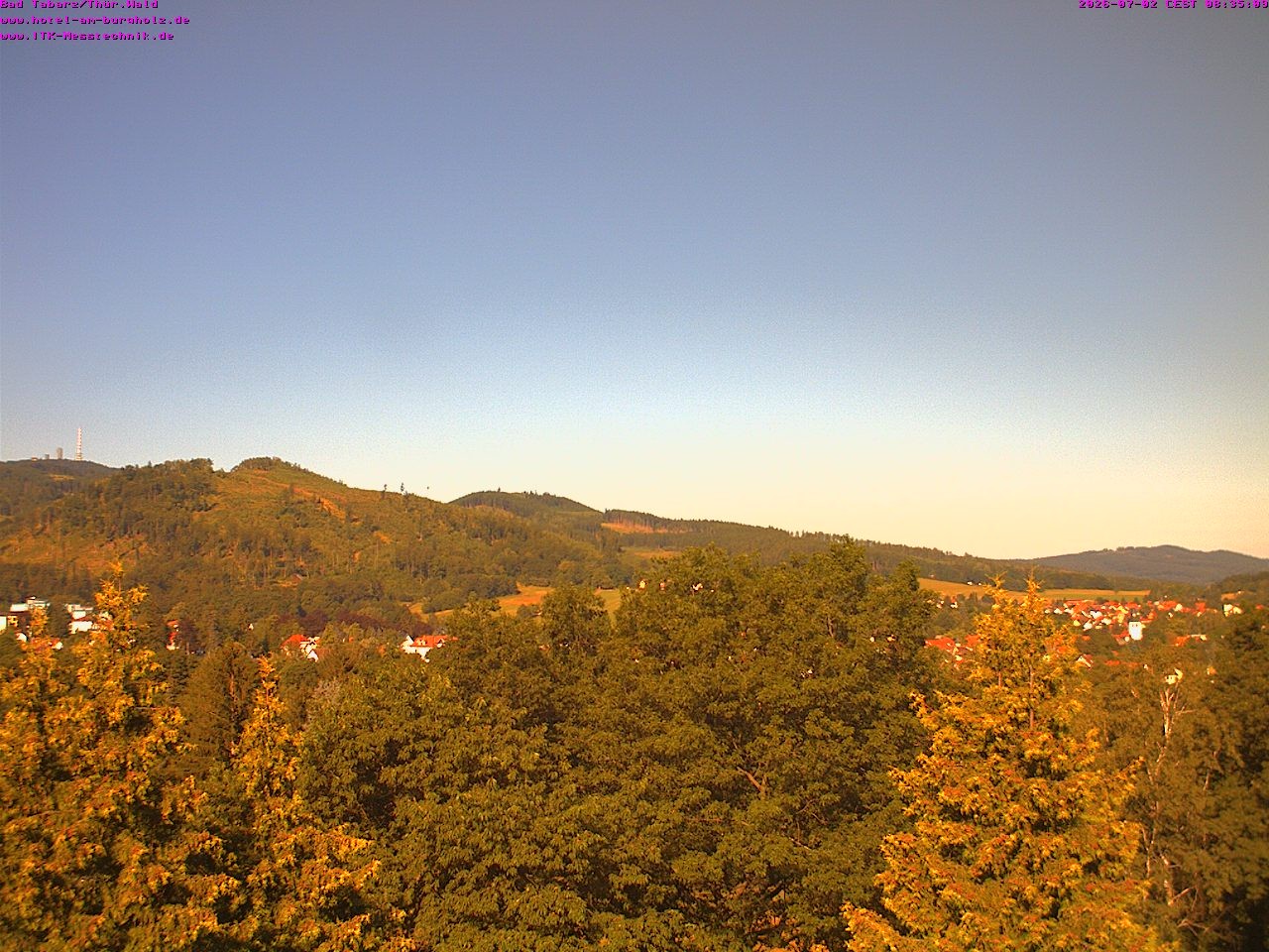 Archived image Webcam Thuringian Forest, Tabarz