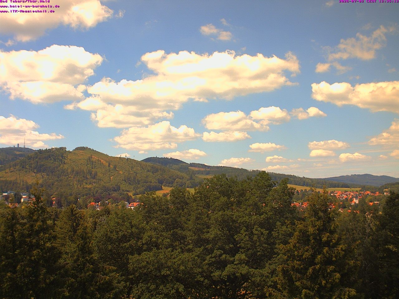 Archived image Webcam Thuringian Forest, Tabarz