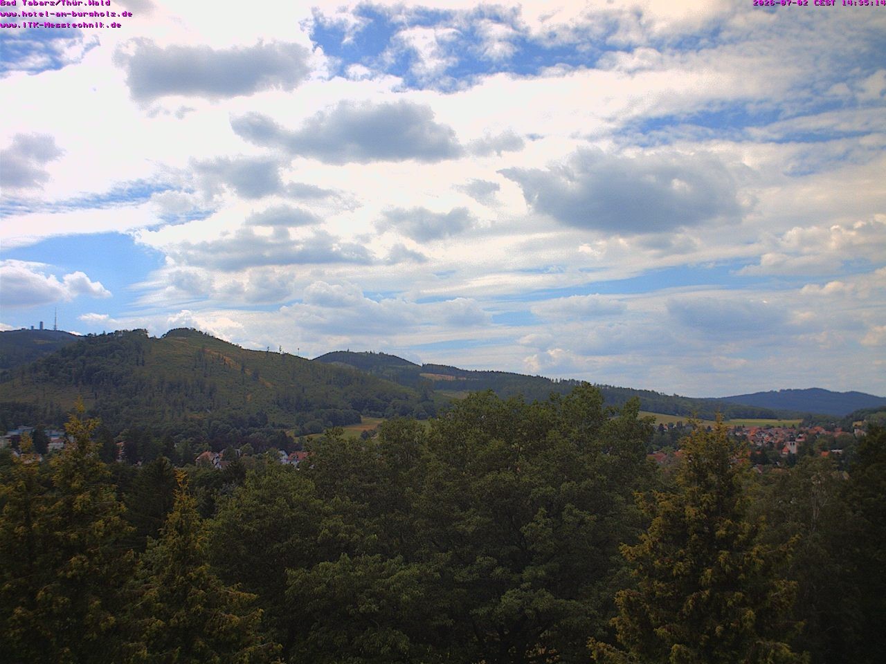 Archived image Webcam Thuringian Forest, Tabarz