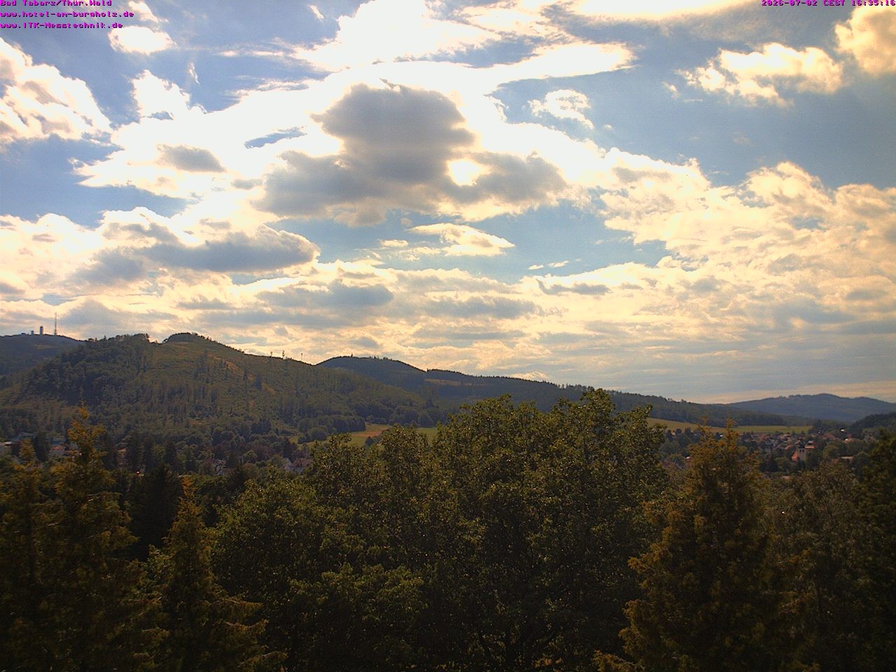 Archived image Webcam Thuringian Forest, Tabarz