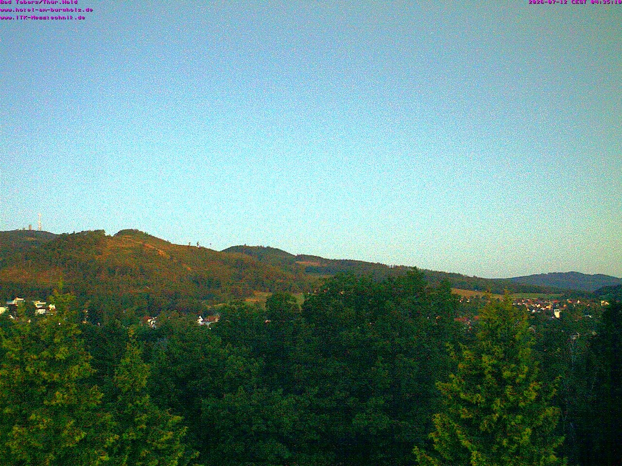 Archived image Webcam Thuringian Forest, Tabarz