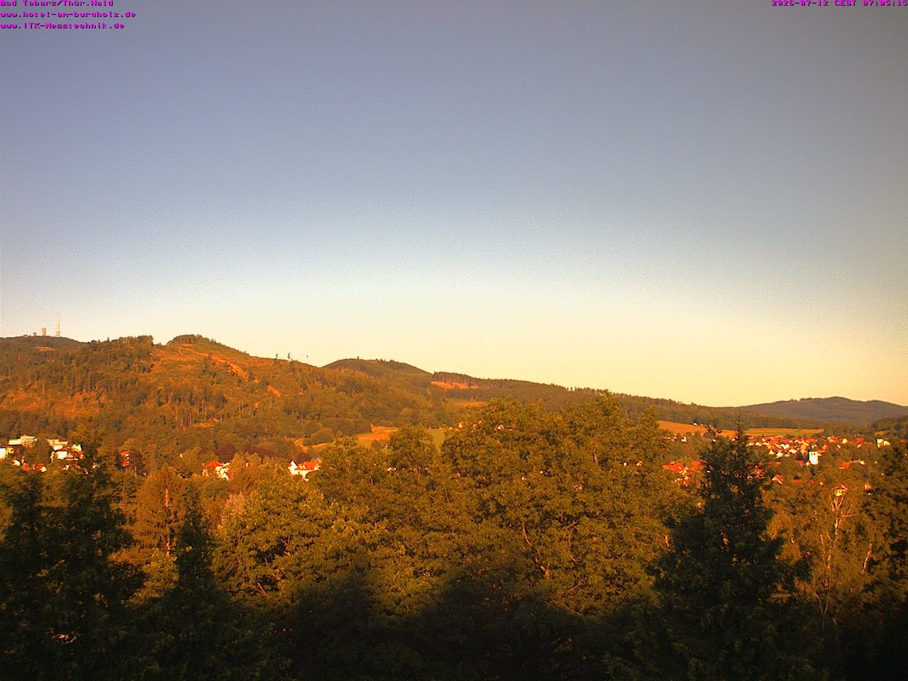 Archived image Webcam Thuringian Forest, Tabarz
