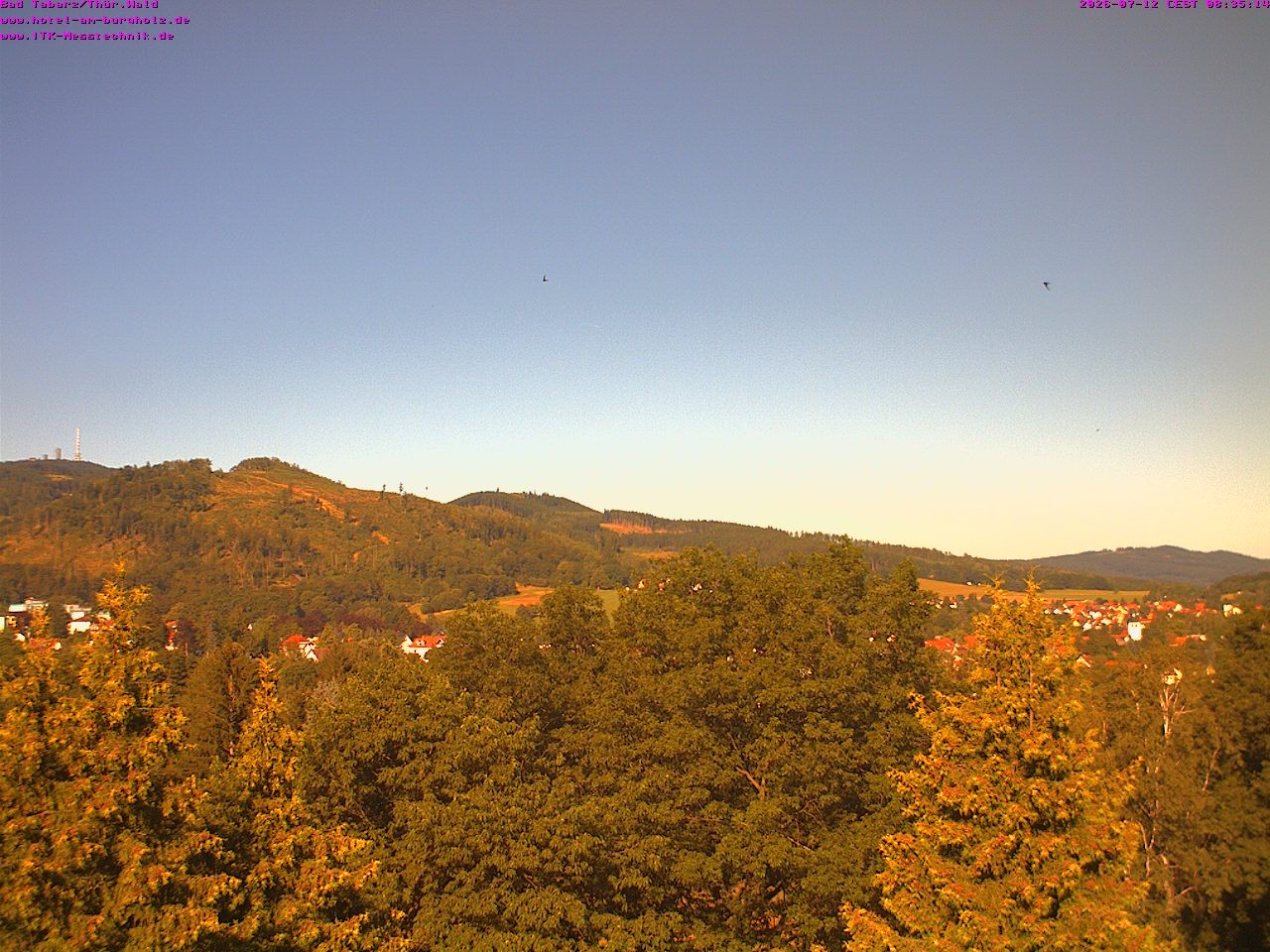 Archived image Webcam Thuringian Forest, Tabarz