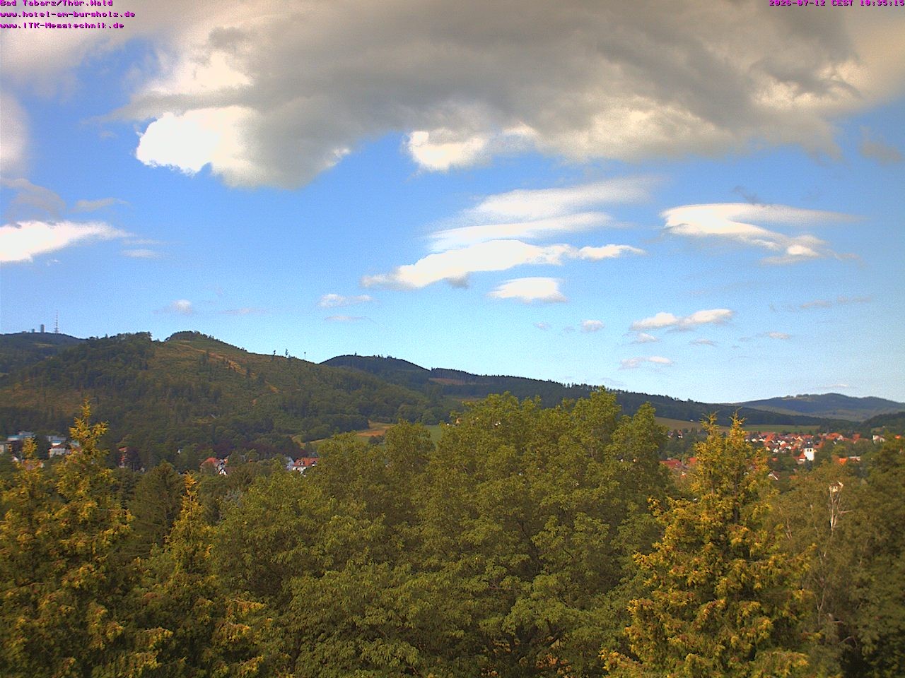 Archived image Webcam Thuringian Forest, Tabarz