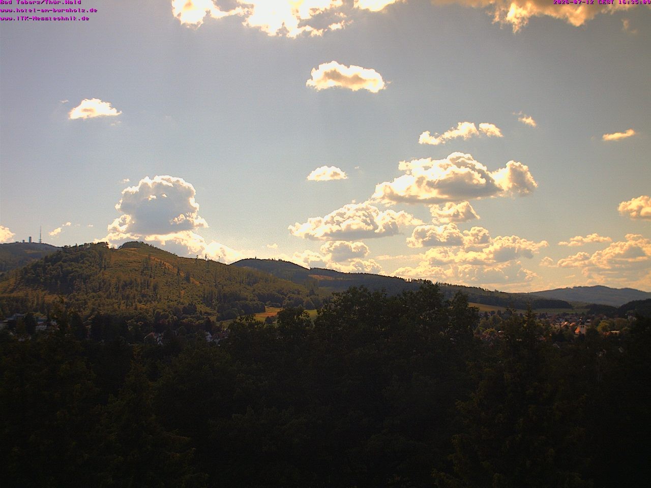Archived image Webcam Thuringian Forest, Tabarz