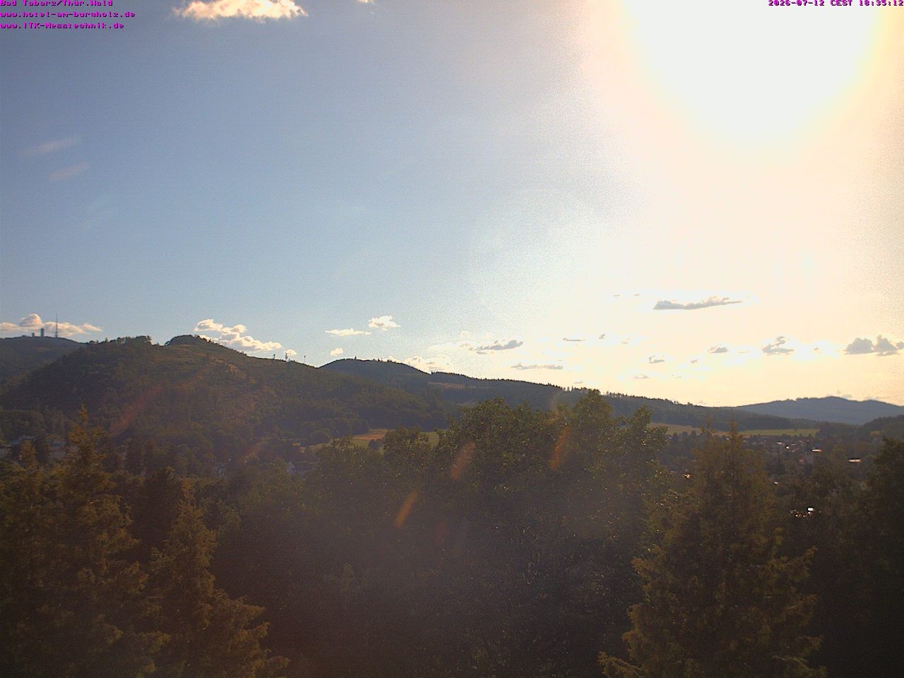 Archived image Webcam Thuringian Forest, Tabarz