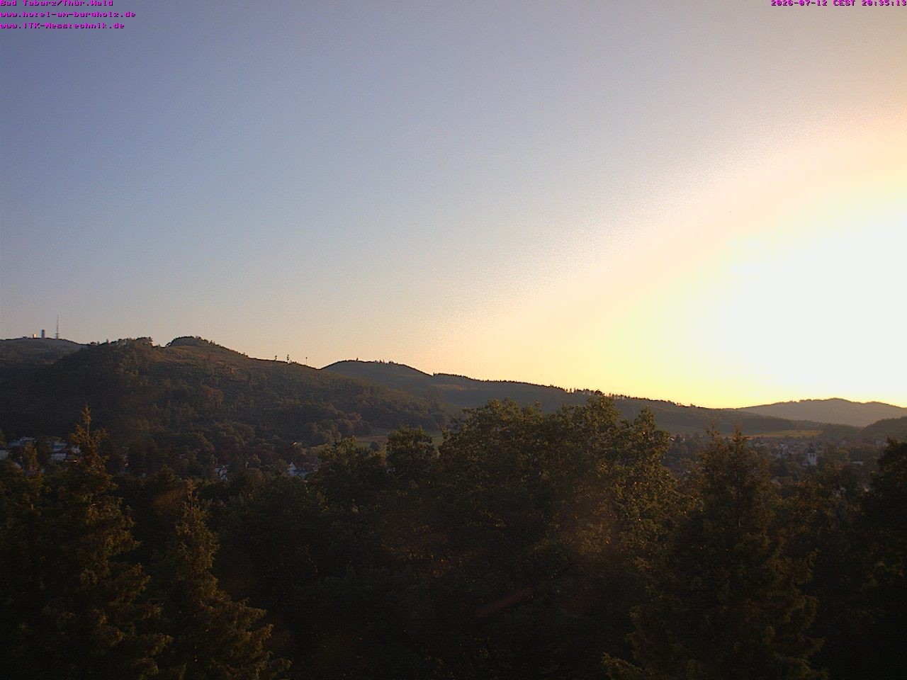 Archived image Webcam Thuringian Forest, Tabarz