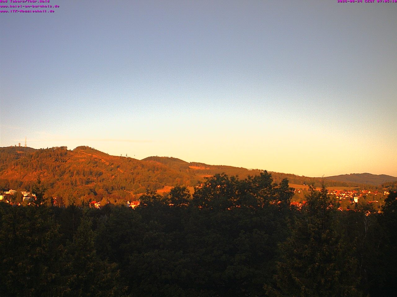 Archived image Webcam Thuringian Forest, Tabarz