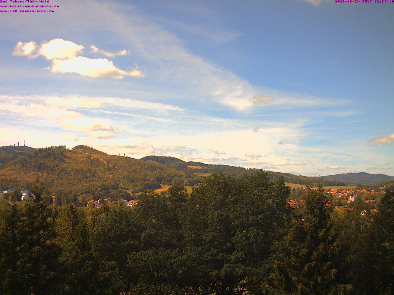 Archived image Webcam Thuringian Forest, Tabarz