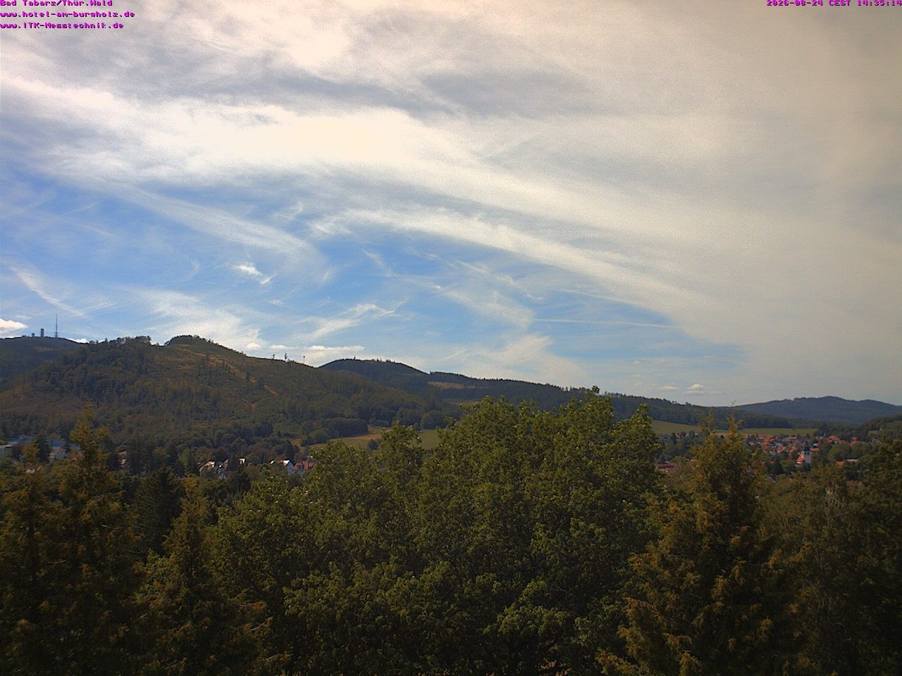 Archived image Webcam Thuringian Forest, Tabarz