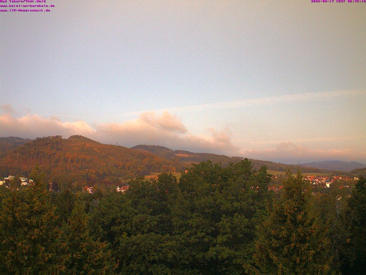Archived image Webcam Thuringian Forest, Tabarz