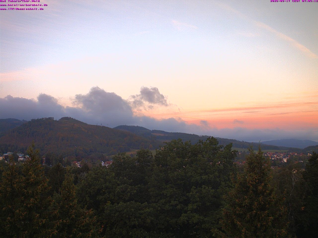 Archived image Webcam Thuringian Forest, Tabarz