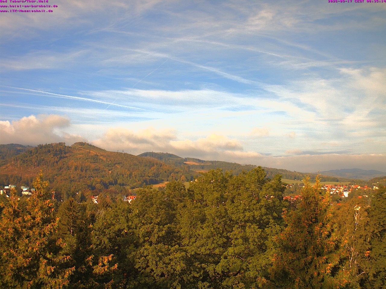 Archived image Webcam Thuringian Forest, Tabarz