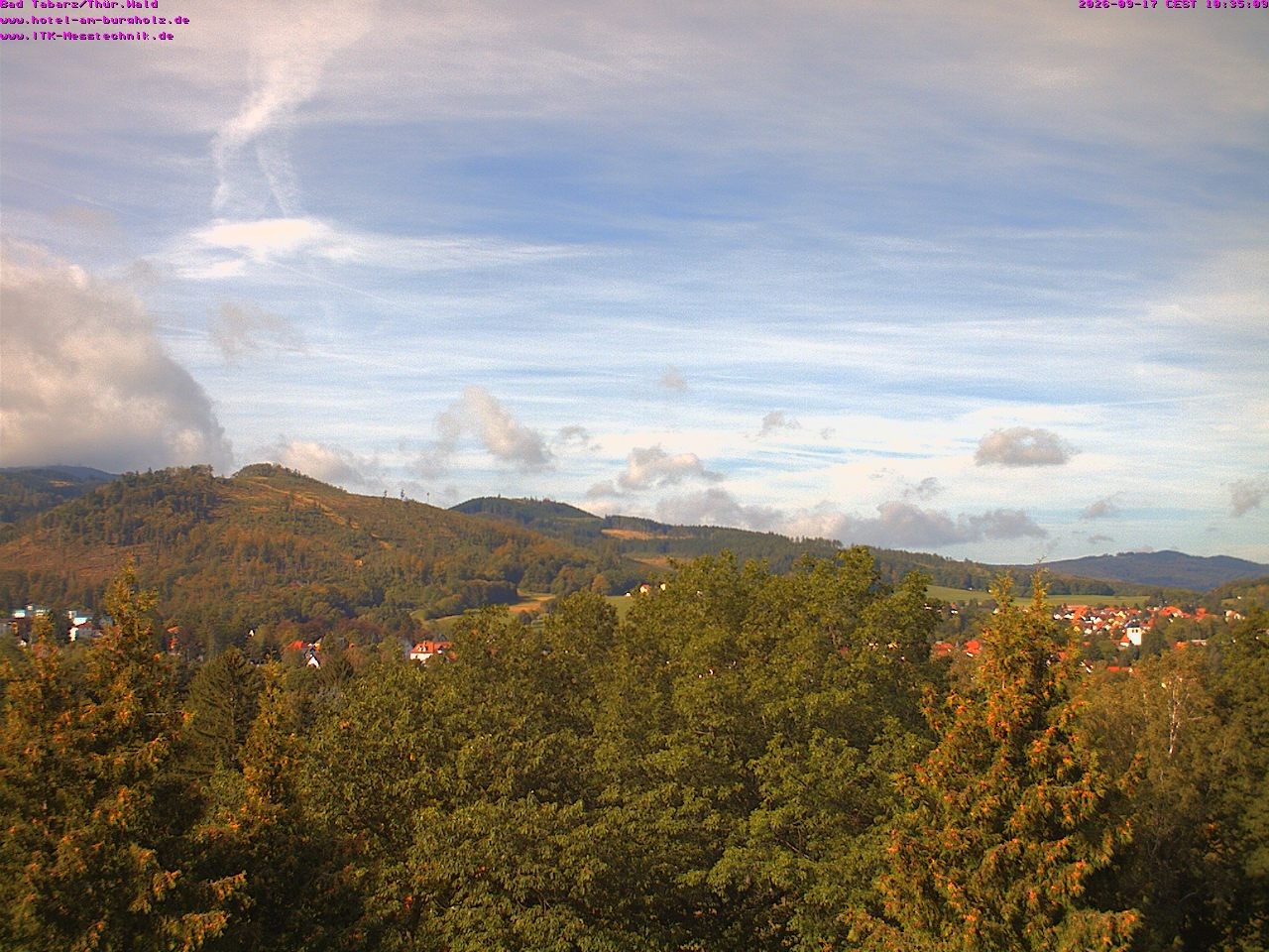 Archived image Webcam Thuringian Forest, Tabarz