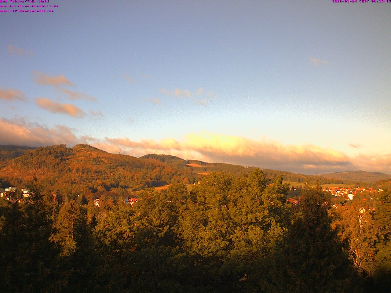 Archived image Webcam Thuringian Forest, Tabarz