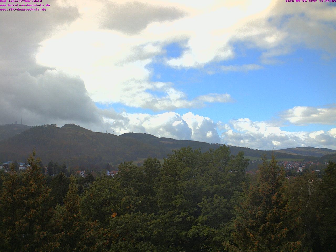 Archived image Webcam Thuringian Forest, Tabarz
