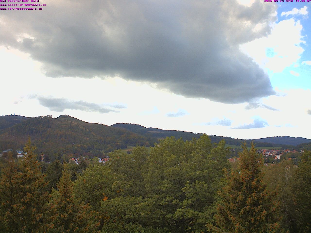 Archived image Webcam Thuringian Forest, Tabarz