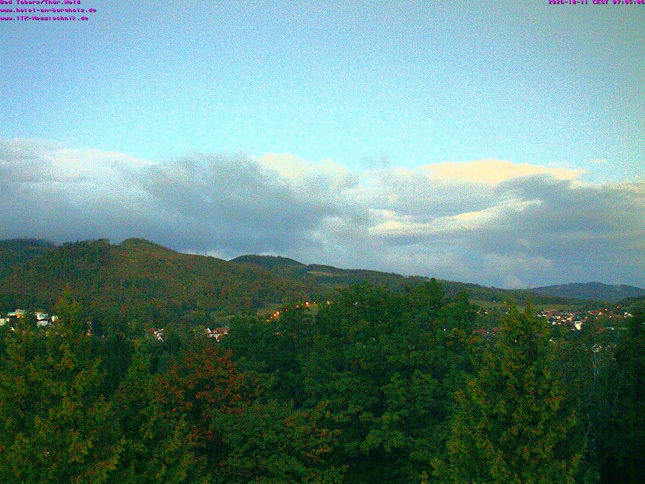 Archived image Webcam Thuringian Forest, Tabarz