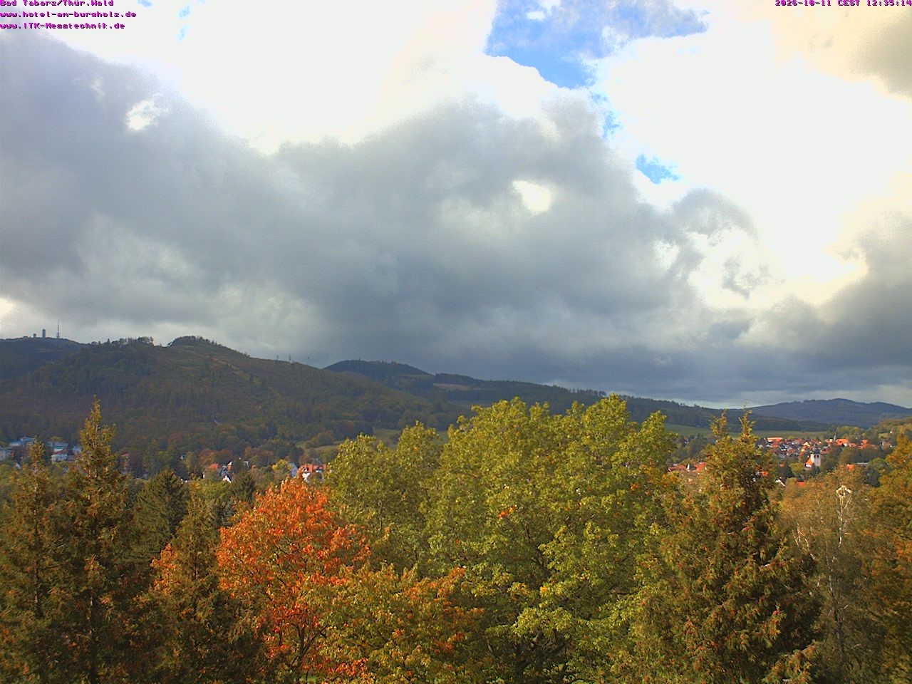 Archived image Webcam Thuringian Forest, Tabarz