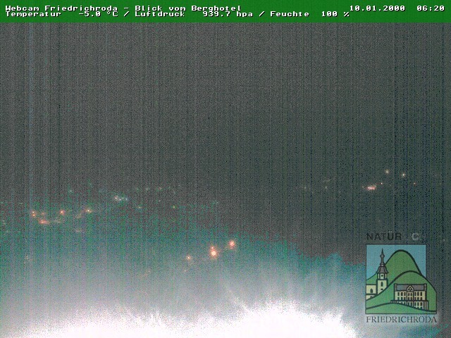 Archiv Foto Webcam Friedrichroda, Thüringer Wald