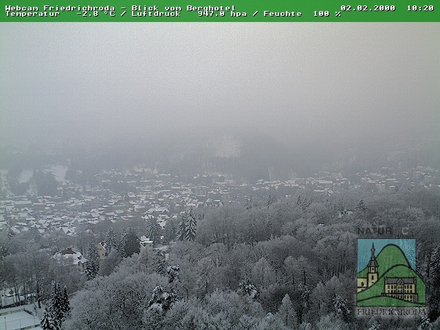 Archiv Foto Webcam Friedrichroda, Thüringer Wald