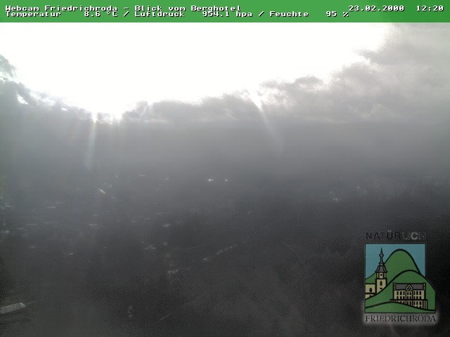 Archiv Foto Webcam Friedrichroda, Thüringer Wald