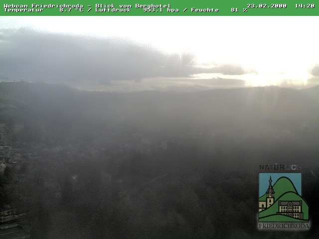 Archiv Foto Webcam Friedrichroda, Thüringer Wald