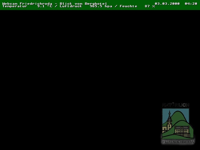 Archiv Foto Webcam Friedrichroda, Thüringer Wald