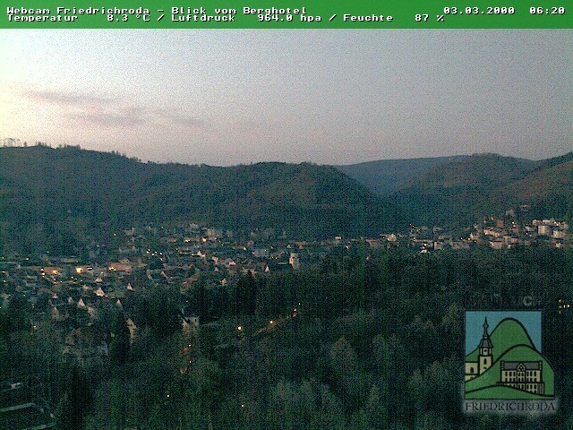 Archiv Foto Webcam Friedrichroda, Thüringer Wald