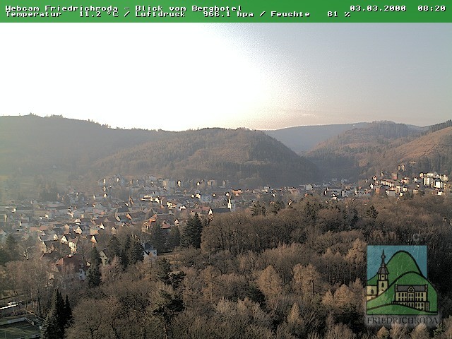 Archiv Foto Webcam Friedrichroda, Thüringer Wald