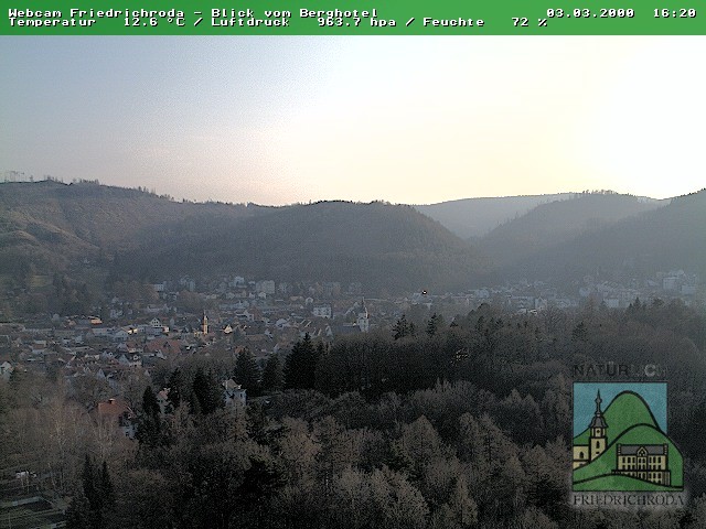 Archiv Foto Webcam Friedrichroda, Thüringer Wald