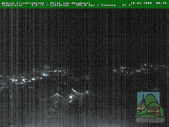 Archiv Foto Webcam Friedrichroda, Thüringer Wald