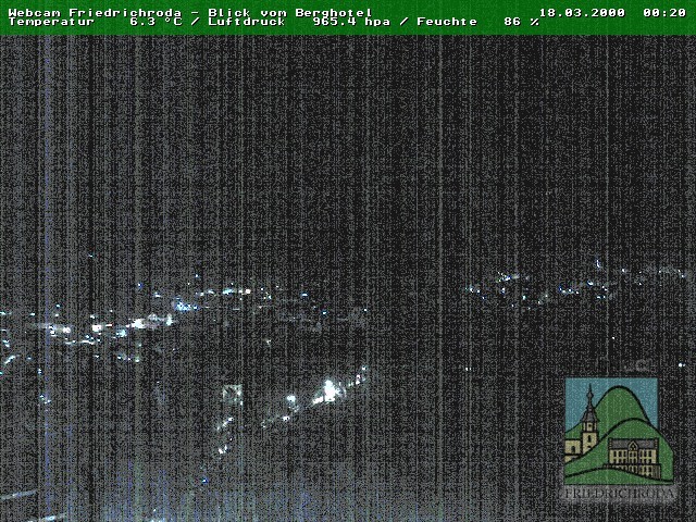 Archiv Foto Webcam Friedrichroda, Thüringer Wald