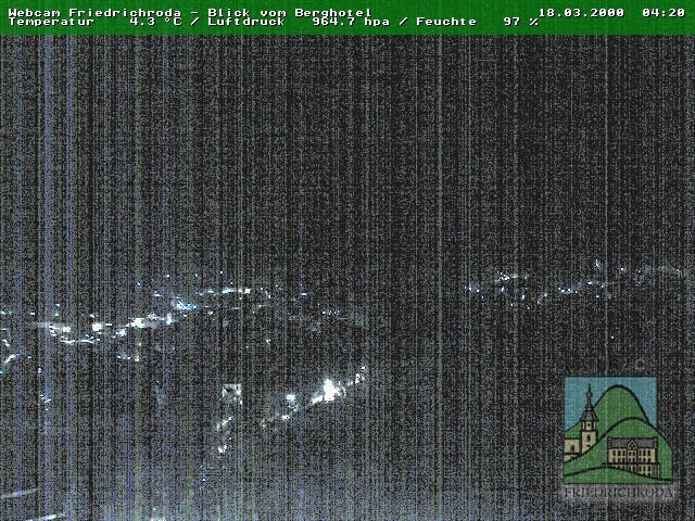 Archiv Foto Webcam Friedrichroda, Thüringer Wald