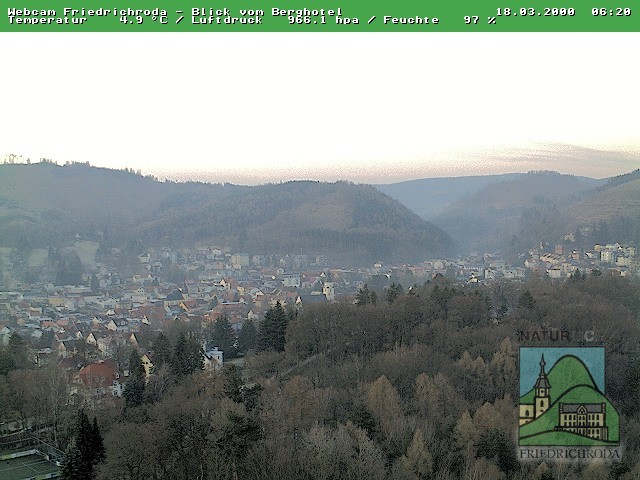 Archiv Foto Webcam Friedrichroda, Thüringer Wald