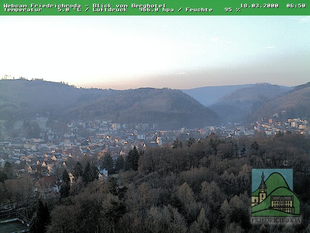 Archiv Foto Webcam Friedrichroda, Thüringer Wald