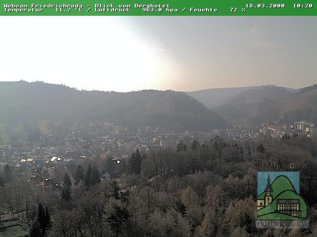 Archiv Foto Webcam Friedrichroda, Thüringer Wald