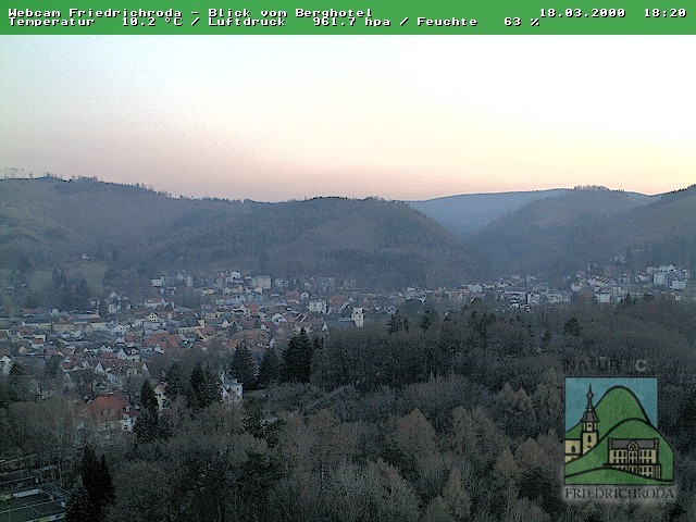 Archiv Foto Webcam Friedrichroda, Thüringer Wald