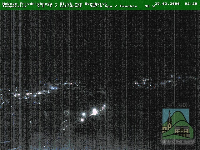 Archived image Webcam Friedrichroda (Thuringian Forest)