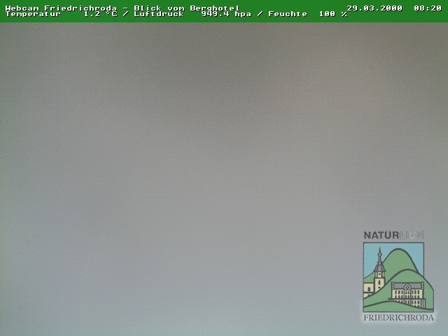 Archived image Webcam Friedrichroda (Thuringian Forest)