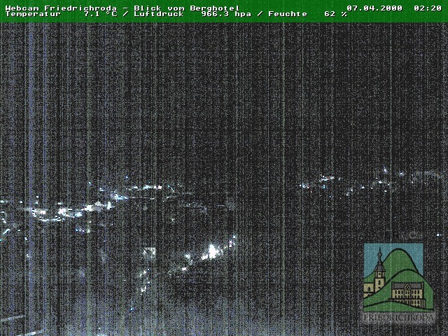 Archiv Foto Webcam Friedrichroda, Thüringer Wald