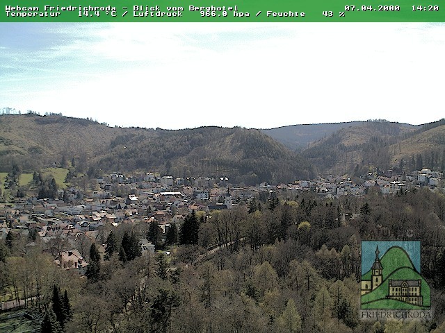 Archived image Webcam Friedrichroda (Thuringian Forest)