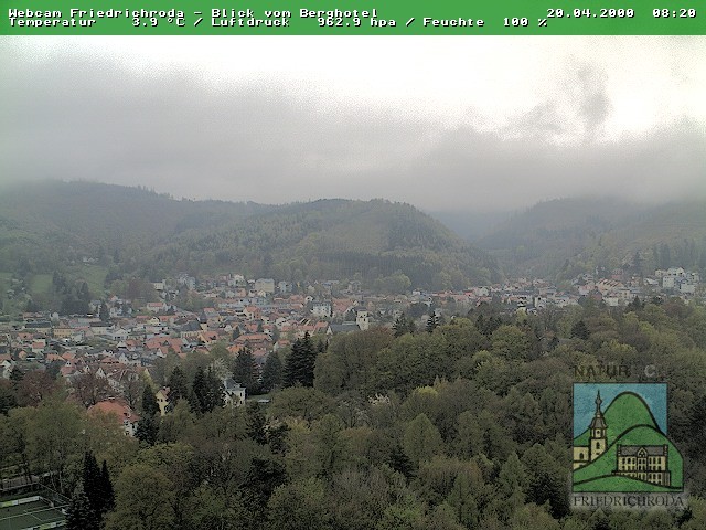 Archiv Foto Webcam Friedrichroda, Thüringer Wald