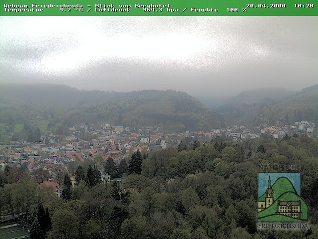 Archiv Foto Webcam Friedrichroda, Thüringer Wald