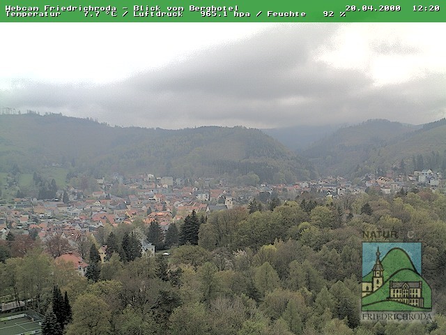 Archiv Foto Webcam Friedrichroda, Thüringer Wald
