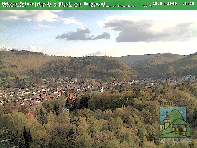 Archiv Foto Webcam Friedrichroda, Thüringer Wald