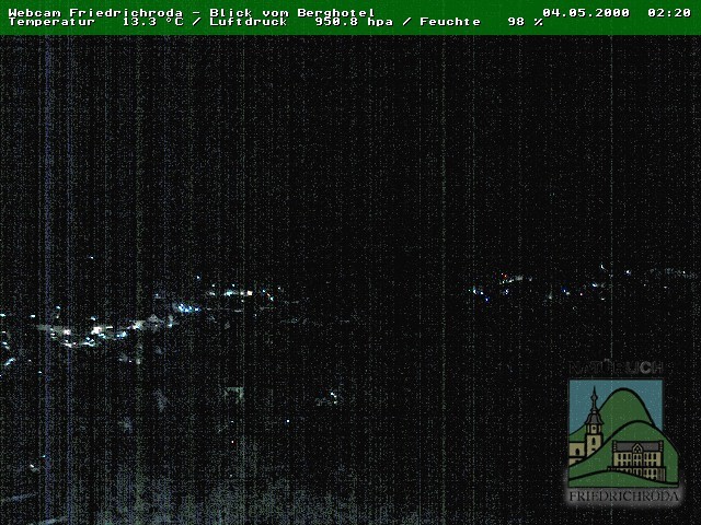 Archiv Foto Webcam Friedrichroda, Thüringer Wald
